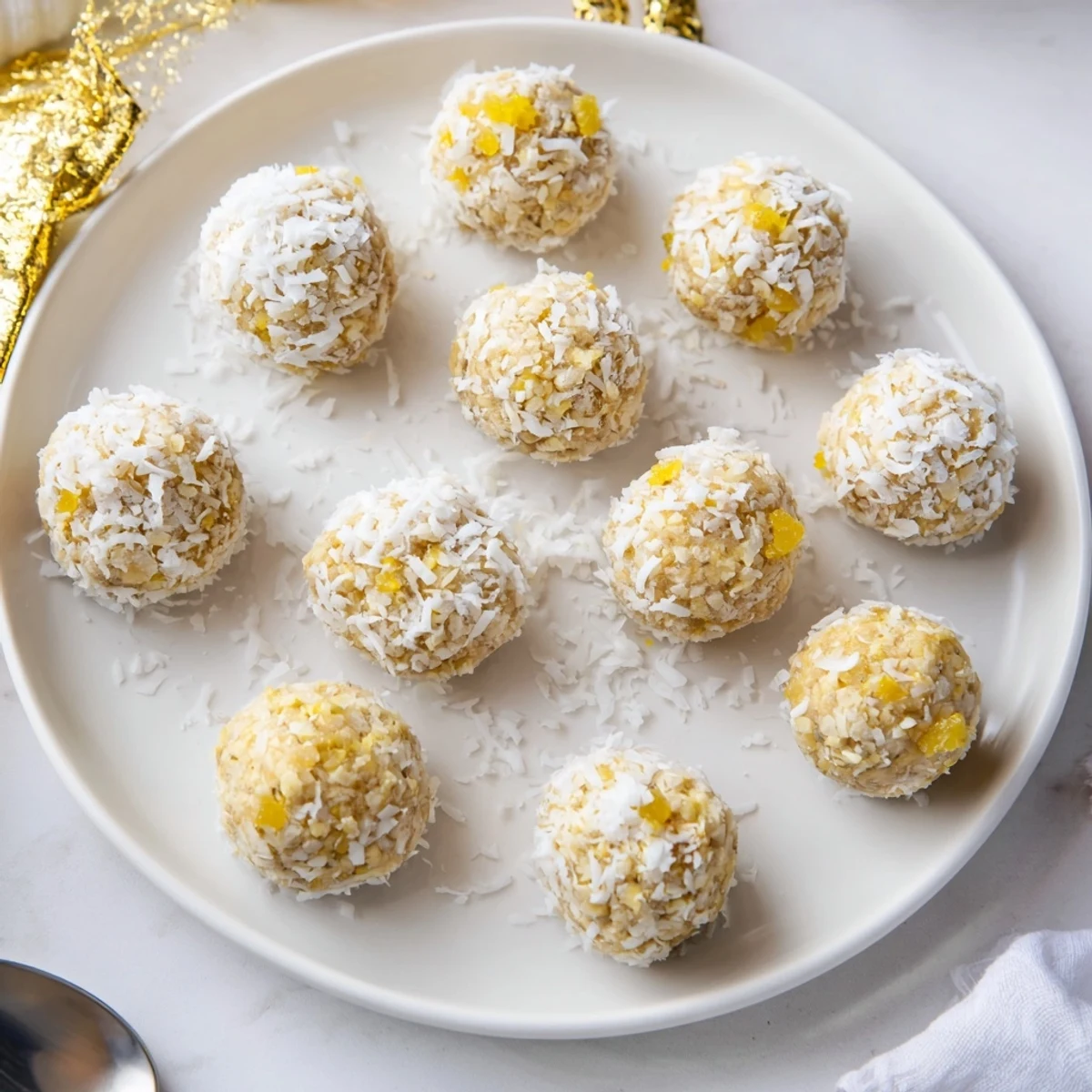 No-bake lemon ginger balls bursting with flavor, perfect for holiday gatherings.