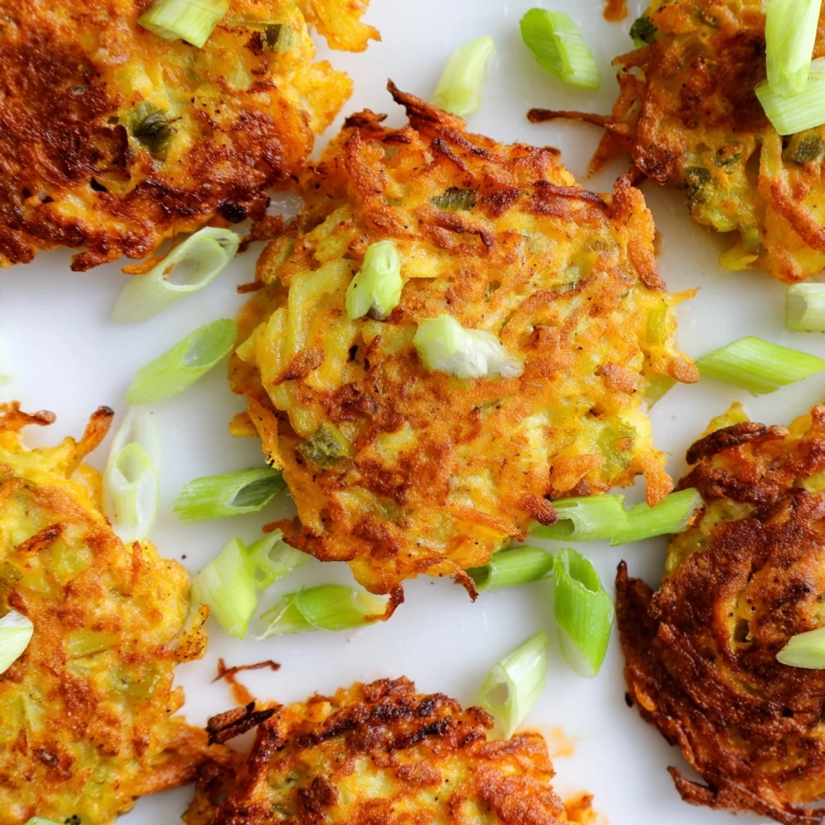 Savory Buffalo Chicken Pickle Soda Fork Cakes garnished with scallions and served with dipping sauce.  