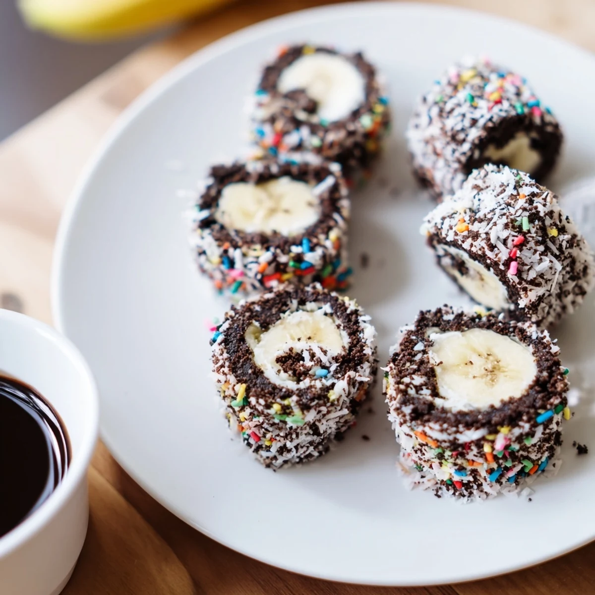 Enjoy the unique blend of flavors, these creamy Oreo Cookie Sushi Rolls paired with rich chocolate dip.