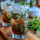 A refreshing Kentucky Derby Mint Julep Mocktail with fresh mint, crushed ice, and sparkling water, perfect for warm-weather celebrations.
