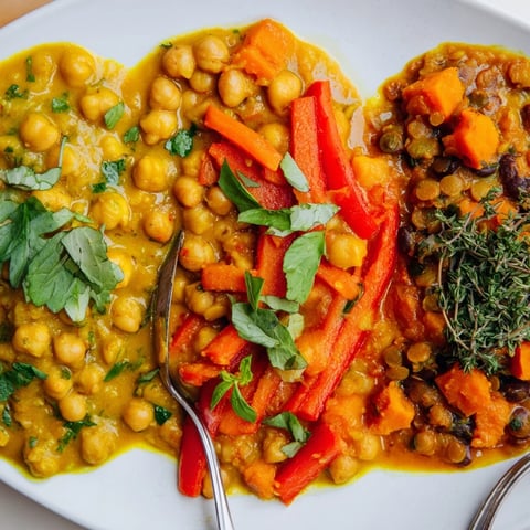 Delicious single-pan Global Curries featuring vibrant colors and fragrant spices.