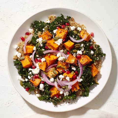 Fluffy quinoa and tender kale combined in this vibrant Kale & Quinoa Salad with Lemon Dressing.