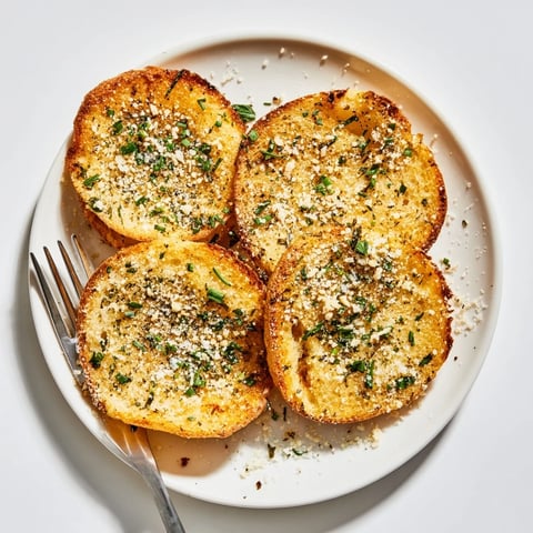 Golden-brown Cloud Bread Savory Toast topped with fresh chives and Parmesan, ideal for dipping into marinara sauce.