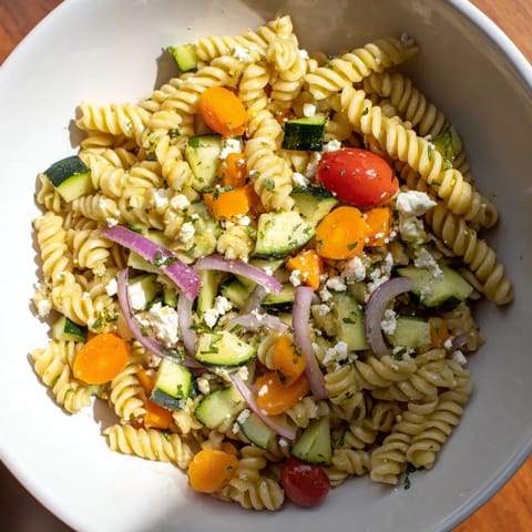 Pasta Salad Seasonal Veggies