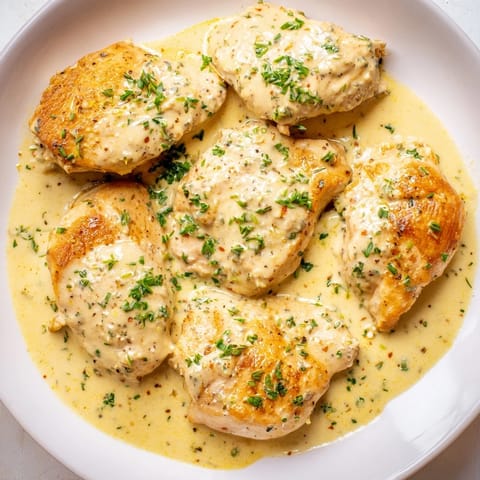 Lighter Creamy Tarragon Chicken