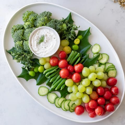 Holly Leaf Veggie Board
