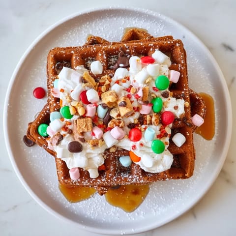 Gingerbread House Waffle Bar