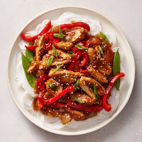 Mongolian Chicken with Noodles