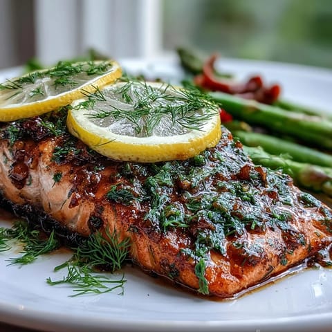 Marry Me Salmon fillets flake easily with a fork, served alongside roasted asparagus for a healthy dinner.