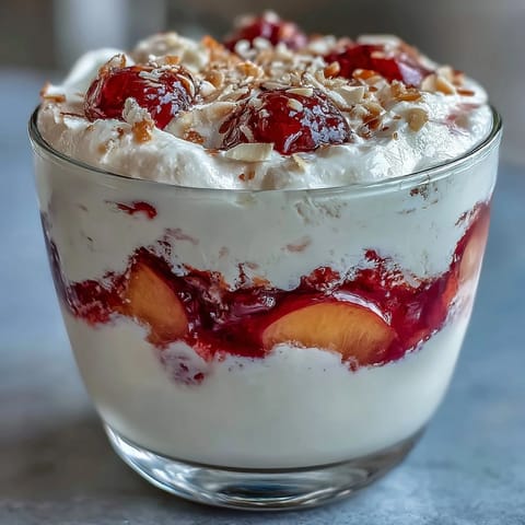 Fluffy Yogurt Peach Melba