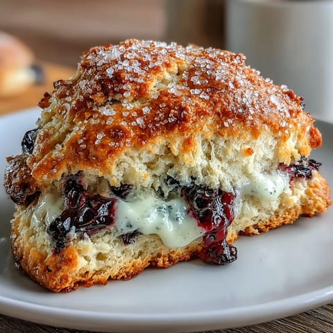 Sourdough Discard Blueberry Scones