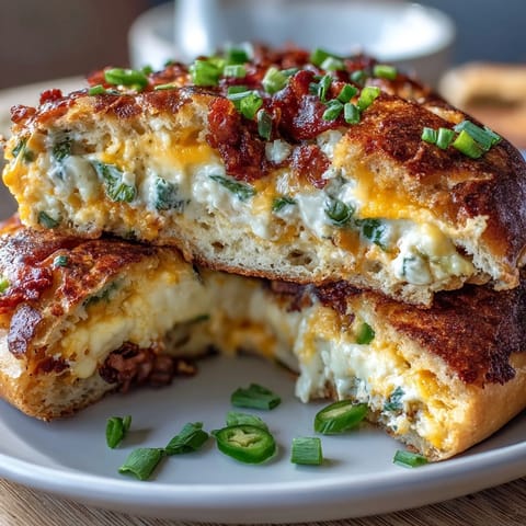 A batch of golden, cheesy jalapeño cheddar protein bagels with melted cheese and spicy jalapeño slices.