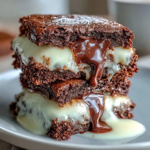 Decadent cream cheese stuffed brownie cookies with rich, fudgy centers and a creamy surprise inside.