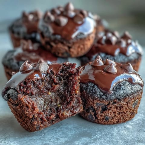 Deliciously moist Zucchini Brownie Bites, perfect for easy after-school snacking.