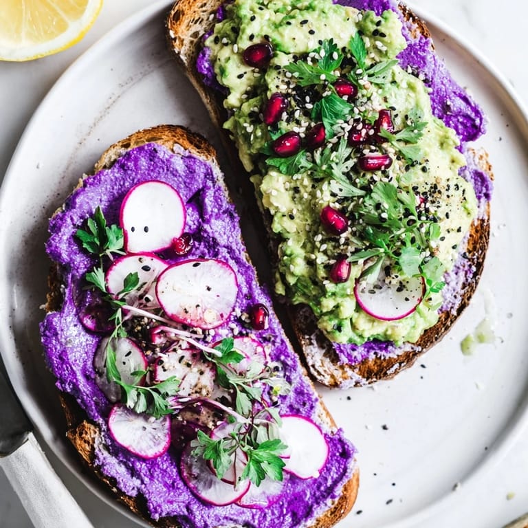 Lively Bright & Bold Breakfast Toasts featuring creamy avocado and crunchy sesame garnish.
