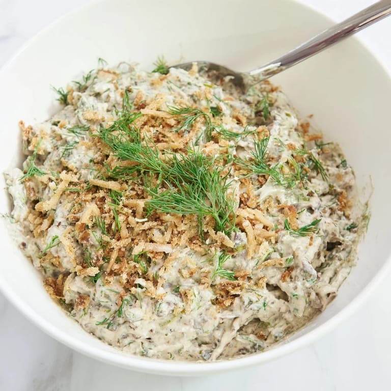 A close-up of a delightful fried pickle dip, easy to make and ideal with chips.