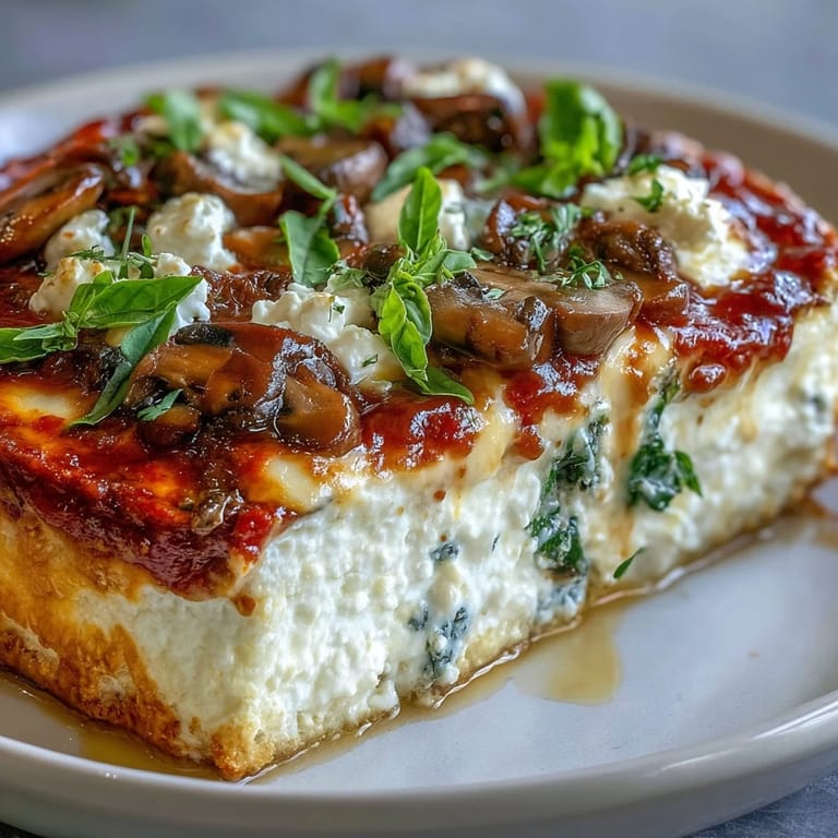 This comforting bowl is served golden and bubbly, perfect for a vegetarian dinner.