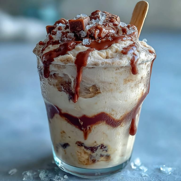 Delicious Vanilla Bean Frappuccino Fudge Pops with coffee-kissed cream and decadent chocolate swirls, ideal for cooling off.