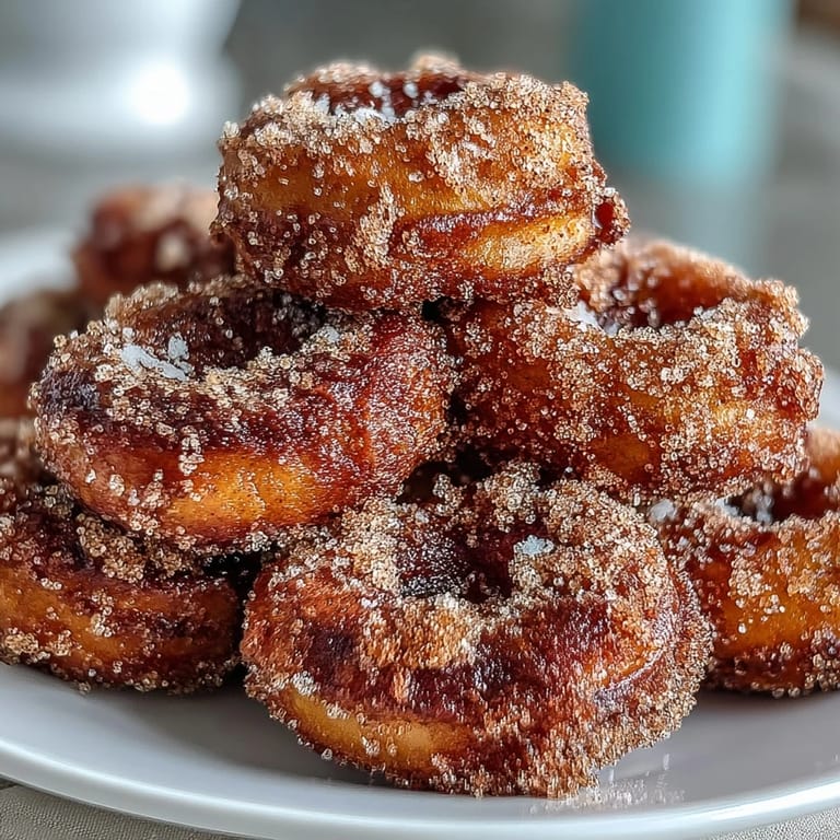 Bite-sized Sweet Potato Cinnamon Mini Donuts, perfectly baked and sprinkled with spice.