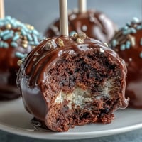 Graduation cake pops in school colors with gold sprinkles, perfect for celebrating graduates with festive flair.